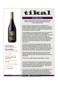 Natural 2021 Product Sheet