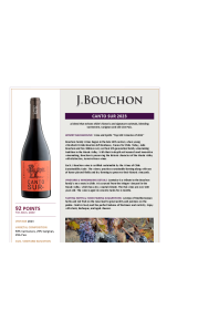 Canto Sur 2023 Product Sheet